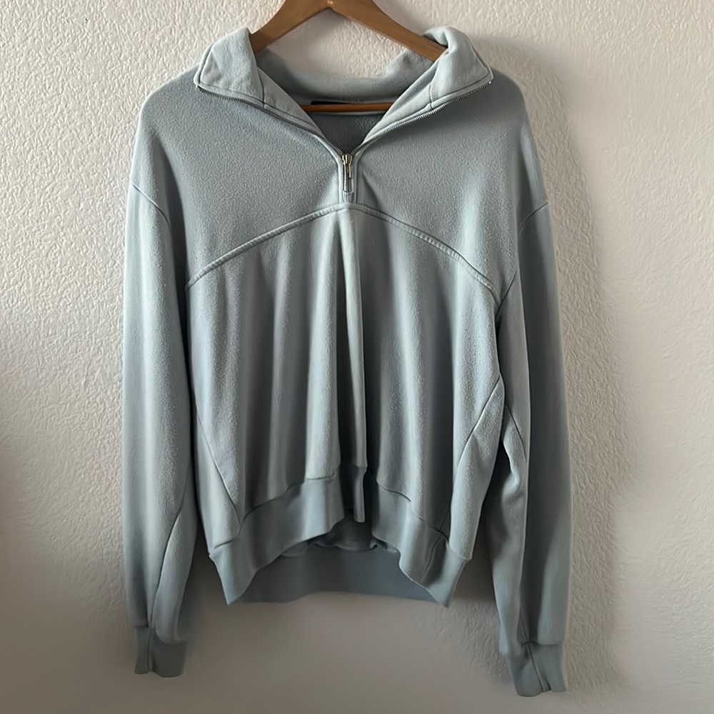 BABY BLUE BRANDY QUARTER-ZIP